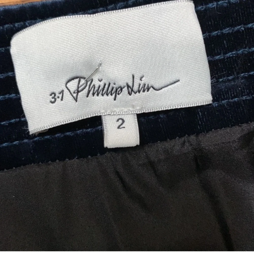 🎲PHILLIP LIM velvet & metallic mini skirt - Picture 7 of 14